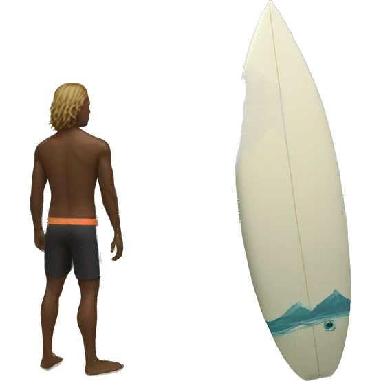 Surfer + paradise emoji