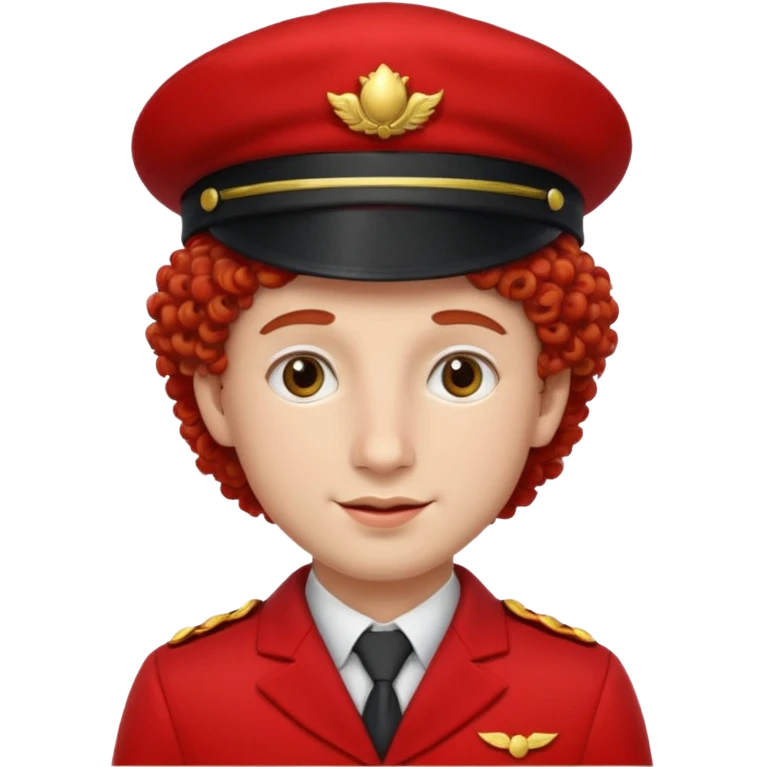 bellboy red hat face curly emoji