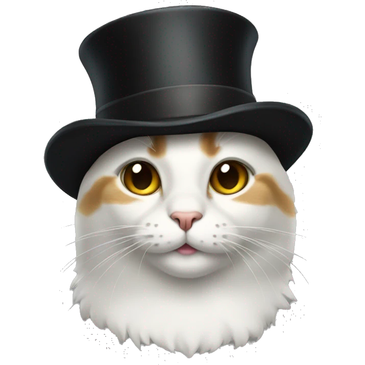 Cat with tophat emoji