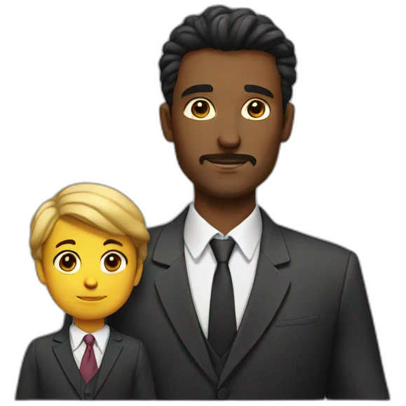 boss and his child emoji