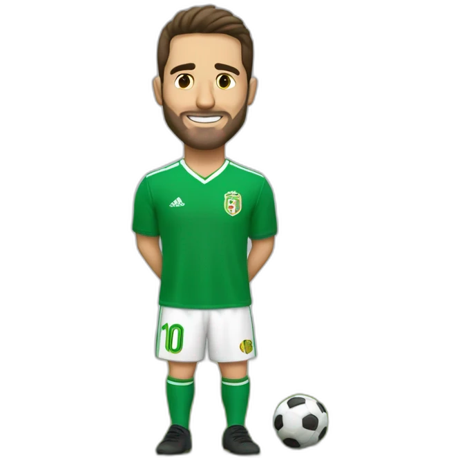 Iñaki cancha de futbol con fichitas para las posiciones emoji