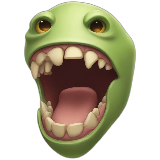 jaw - mewing emoji