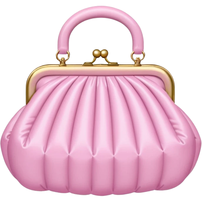 vintage rococo pale pink inflatable puffy pruse emoji