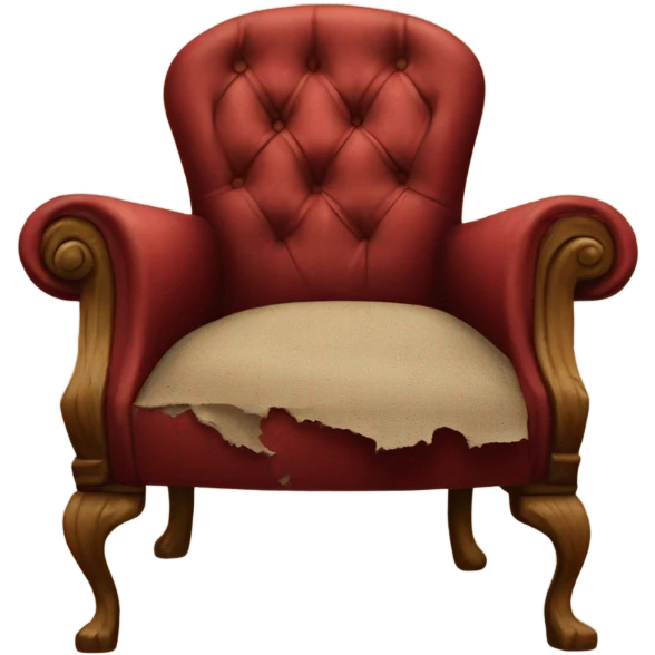 old red chair emoji