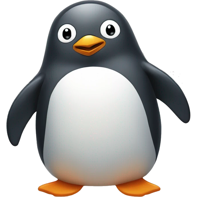 cool penguin hanging out with his friend who is a seal emoji