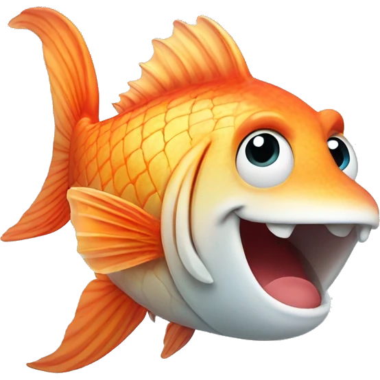 Fish giving a thumbsup emoji