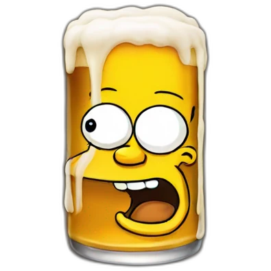Simpson beer emoji