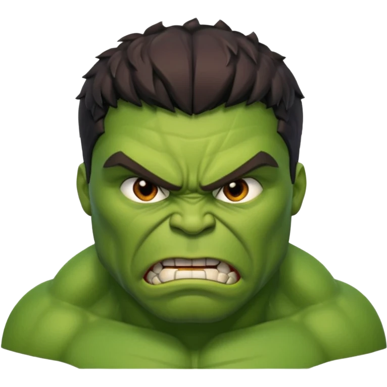 Hulk with full body empji style emoji