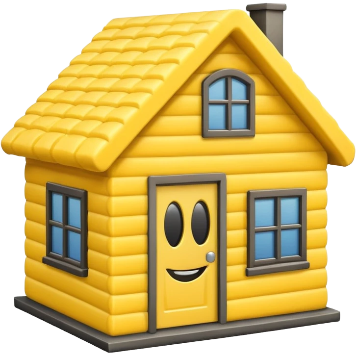 Construction Foam for a house Smiley  emoji