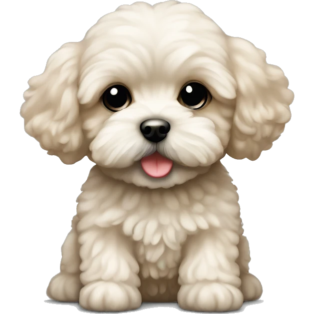 Maltipoo puppie emoji