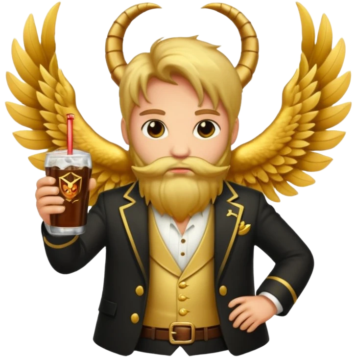 leon con alas y cola de escorpion emoji