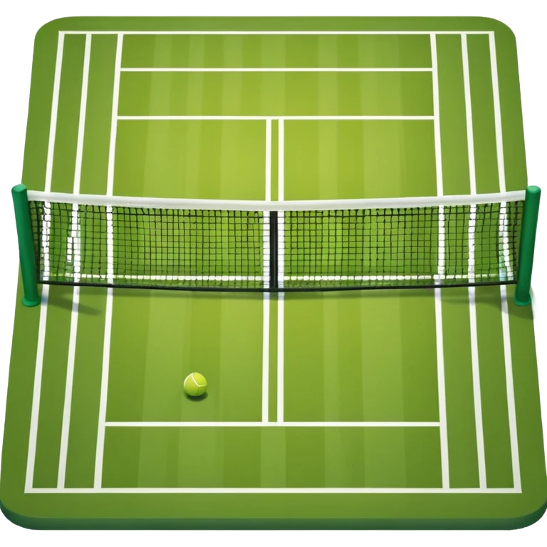 Colored tennis field emoji