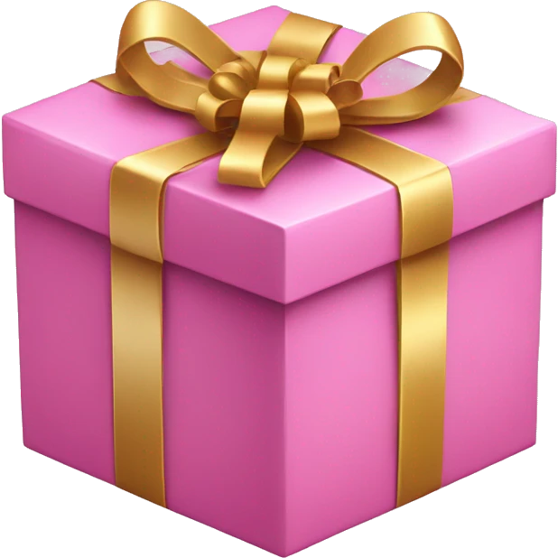 pink Christmas gift box emoji