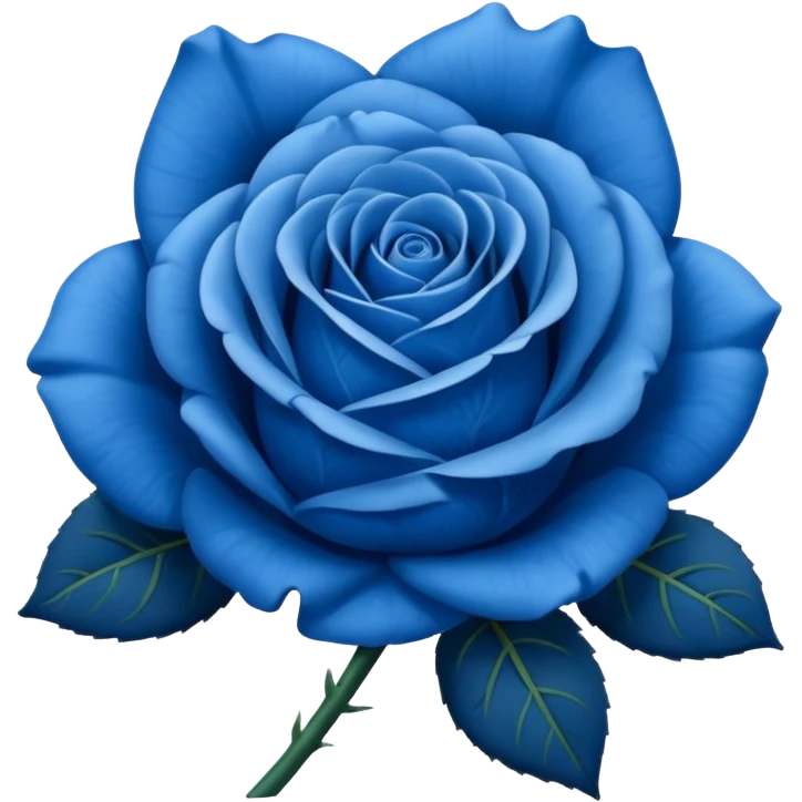 Rose emoji but make it blue instead of red and have it exactly like the original one emoji
