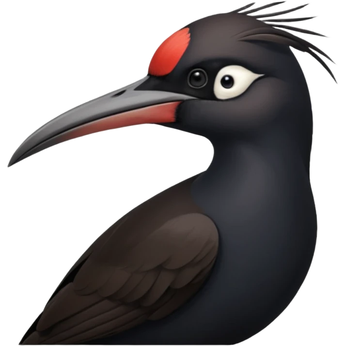 Black Sicklebill headshot emoji