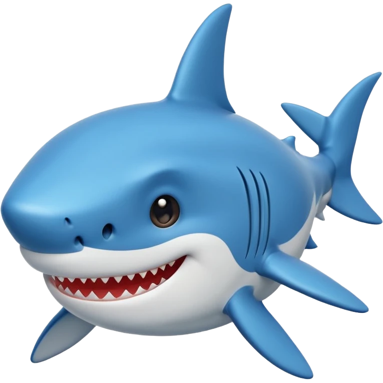 cute shark emoji