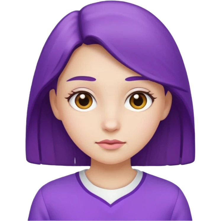 -18 branco e roxo emoji