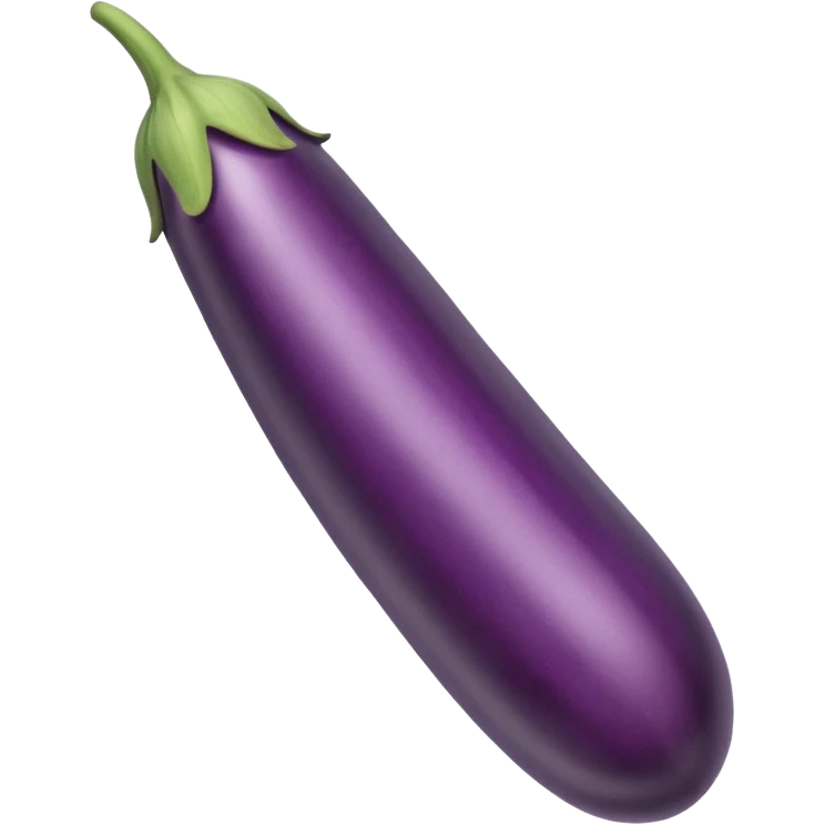very long straight single eggplant emoji