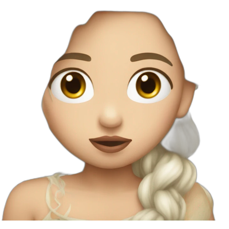 Daenerys Targaryen giving a kiss emoji