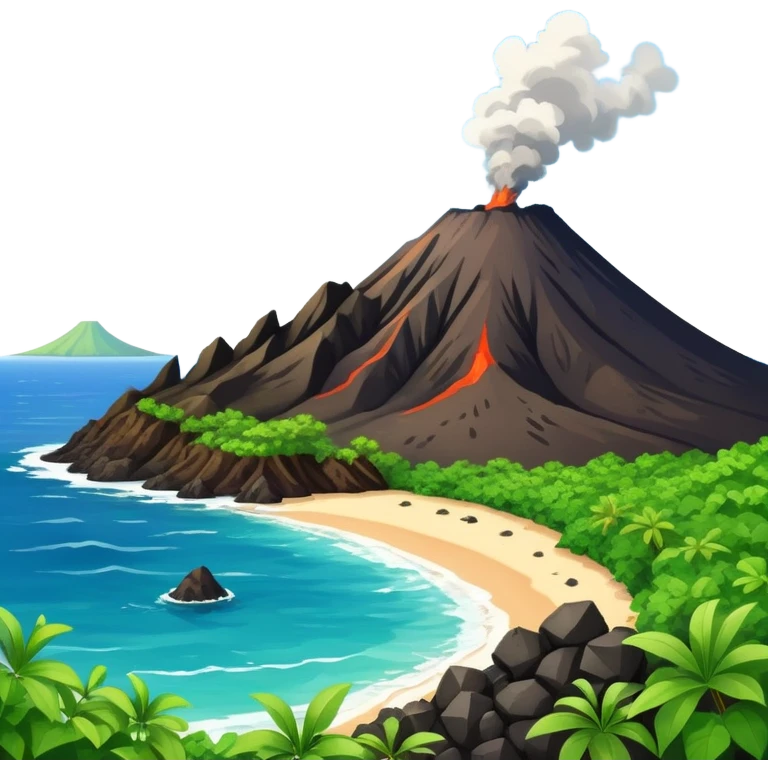 Hawaiian volcano scenery emoji
