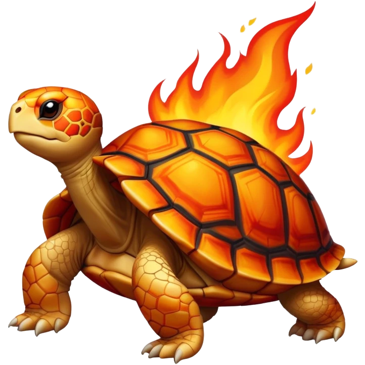 Fire tortoise emoji emoji
