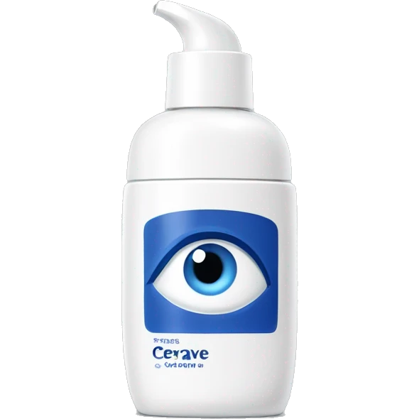 eye cream bottle with label cerave style  emoji