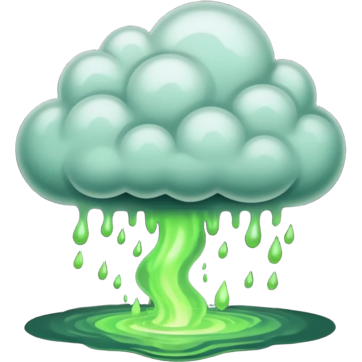 a poisonous cloud of gas, dark swamp color emoji