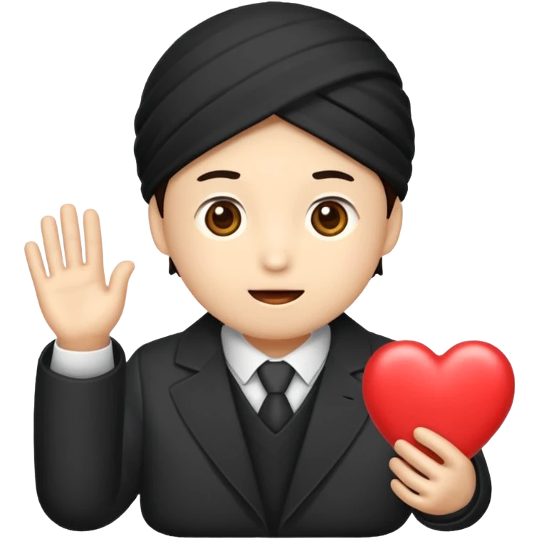 대체 왜?라는 손 포즈를 하고있는 펭귄 emoji