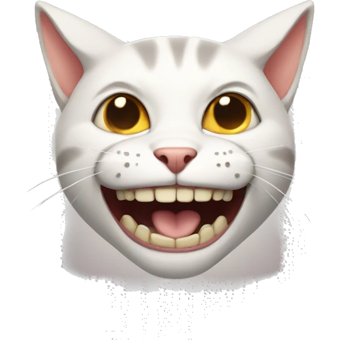 Cat with buck teeth emoji