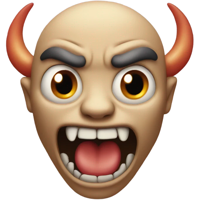 Demon drooling emoji