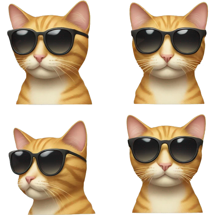 Cat with sunglasses emoji