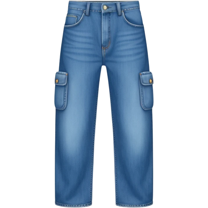 absurdly wide jeans with a dozen pockets emoji