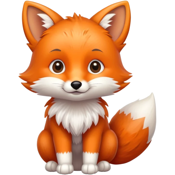 cute baby fox emoji