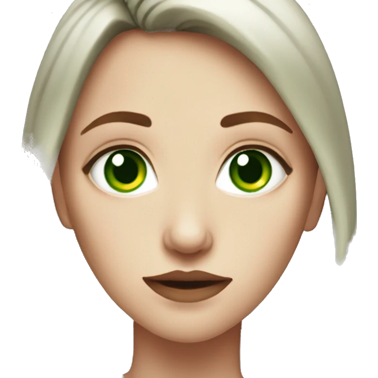 female Gotthic Redhear With Green Eyes emoji