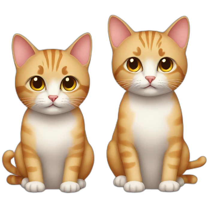 Couple cat emoji