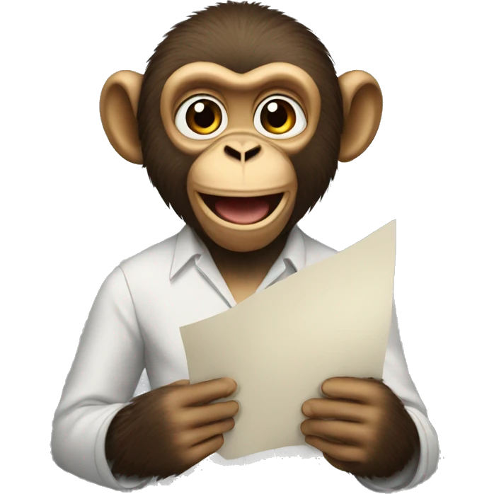 monkey giving speech emoji