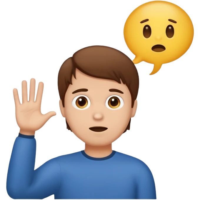 A man with brown hair with a speech bubble that says “you do you boo boo” emoji