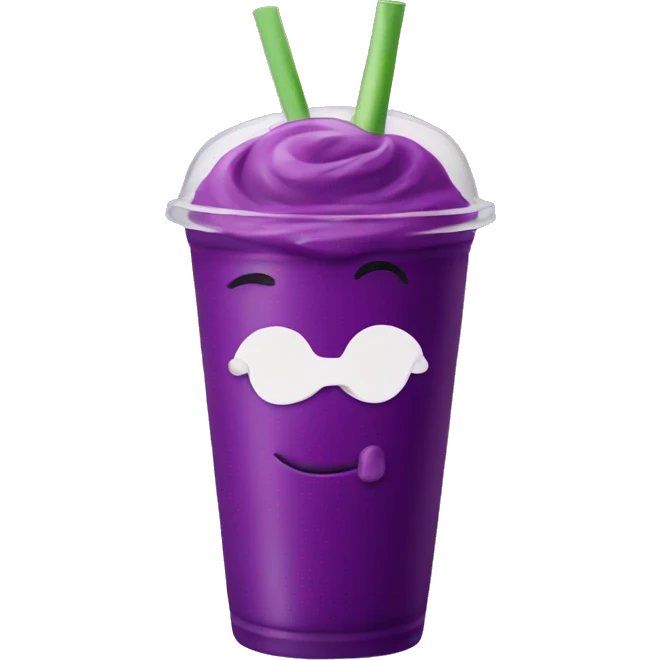 purple smoothie  emoji