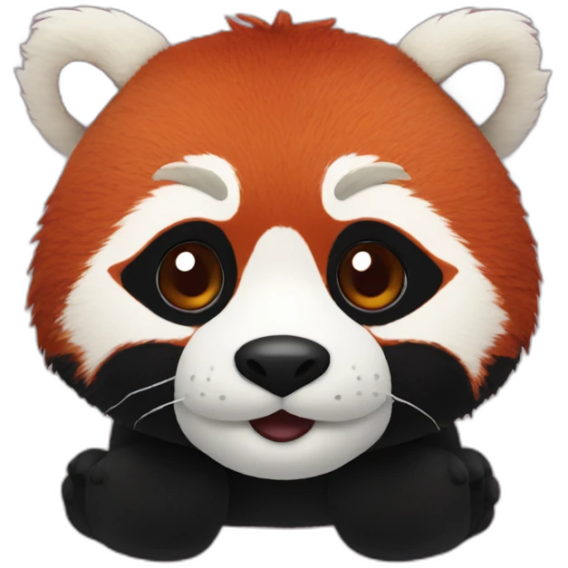 stuffed animal red panda emoji