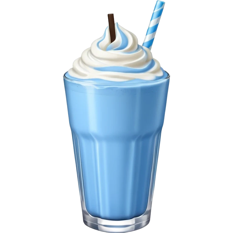 Blue milkshake  emoji