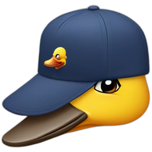 canard casquette emoji