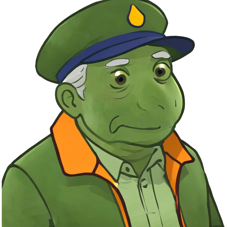 elderly man in jacket emoji