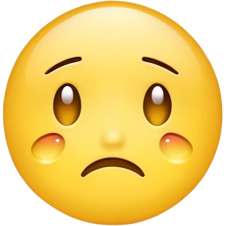 Sad crying yellow emoji emoji