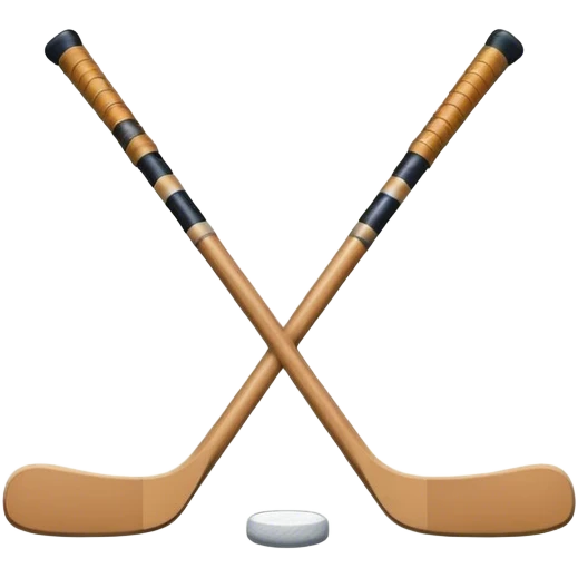 Outline of Minnesota with hockey sticks emoji