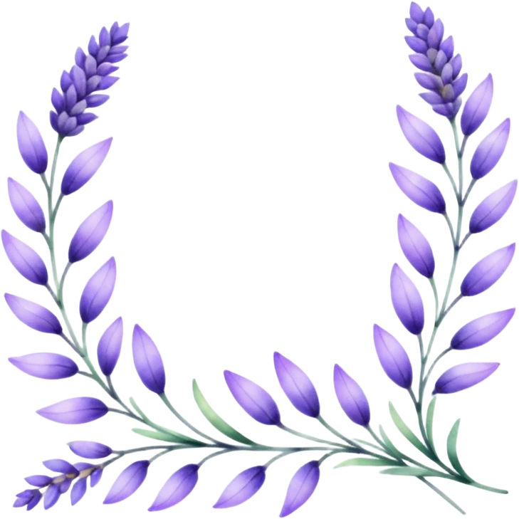 lavender Abstract Border Illustration for corners of page
 emoji