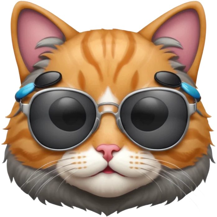 Cat wearing sunglasses emoji