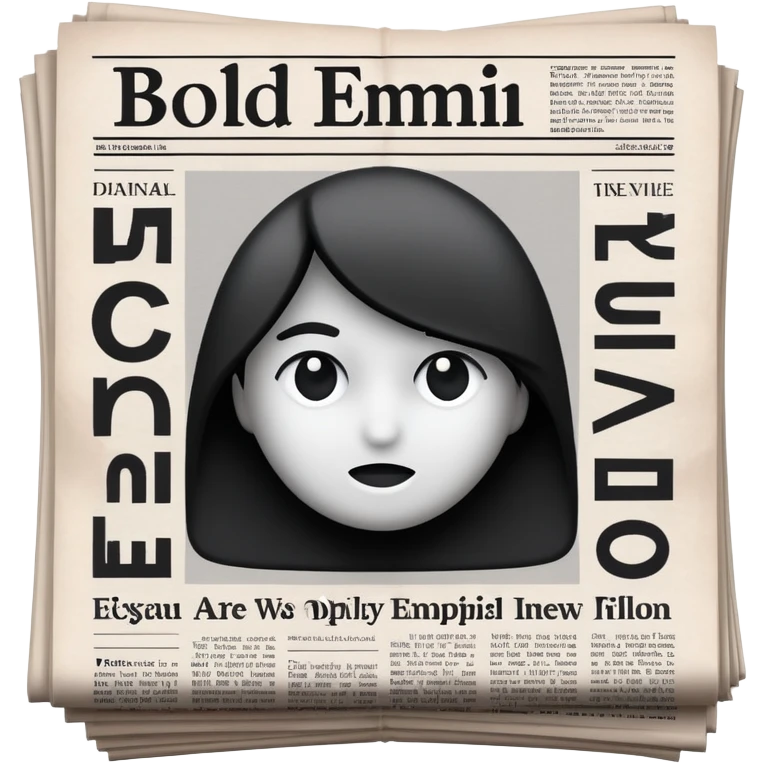 newspaper headline  emoji