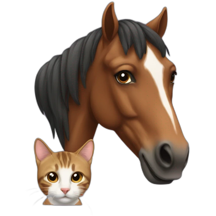 horse-and-cat emoji