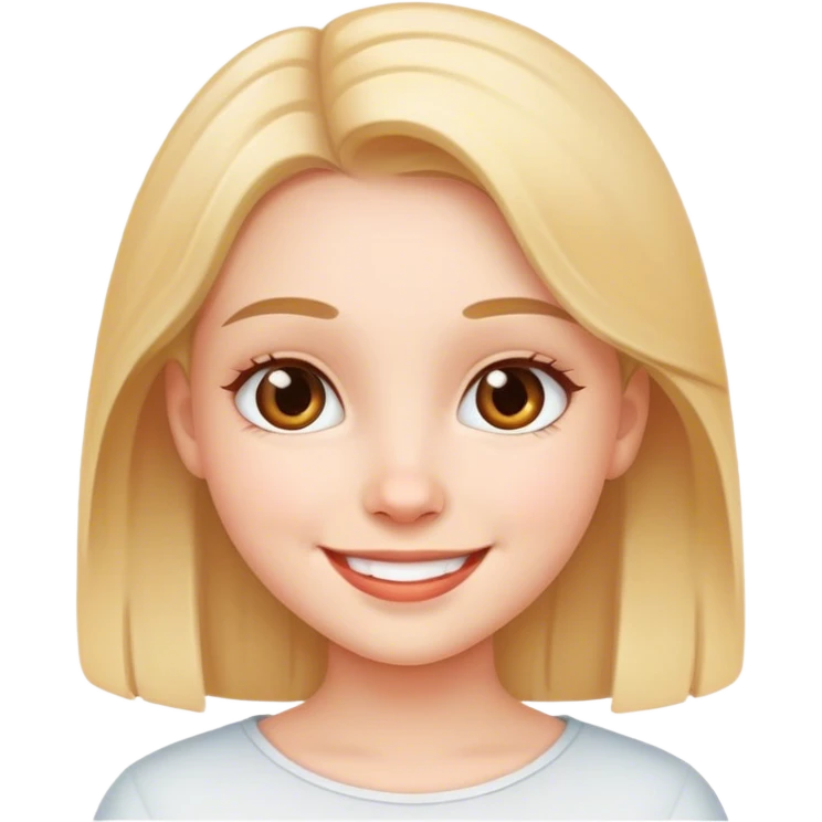 A cute girl  emoji