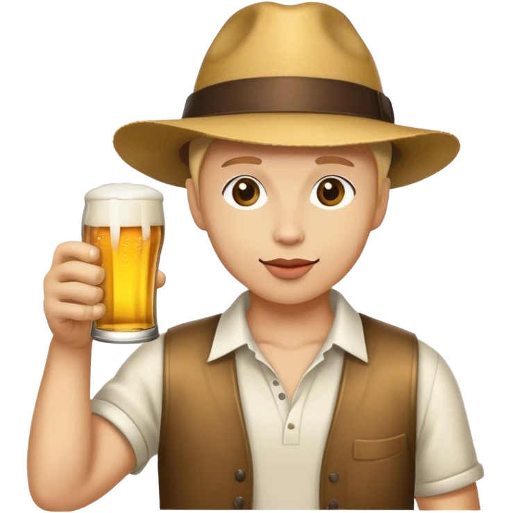Doy with beer emoji